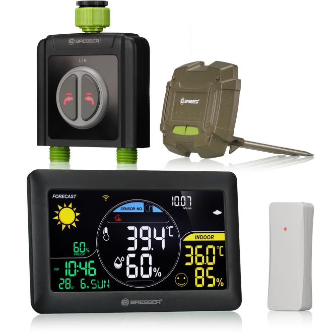 Bresser Weerstation - Smart Garden - Smart Home-irrigatiesysteem - Watertimer - Bodemsensor